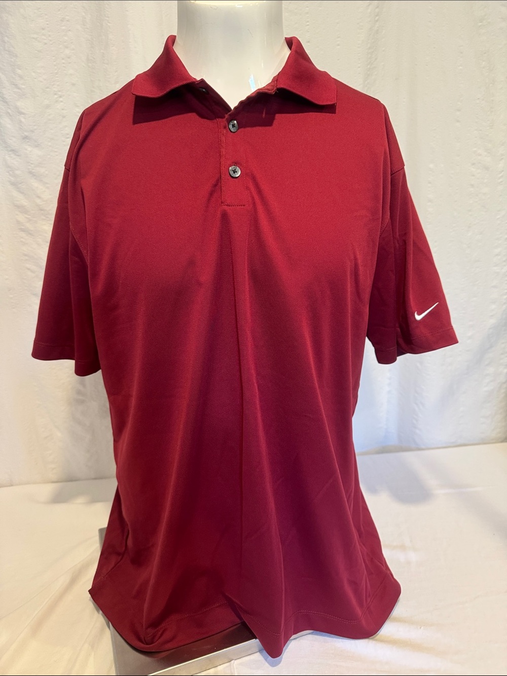 Nike Men's Burgundy Short-Sleeve Polo